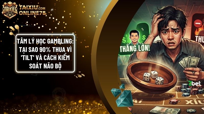 tam ly hoc gambling - Tâm Lý Học Gambling: Tại Sao 90% Thua vì 'Tilt' và Cách Kiểm Soát Não Bộ